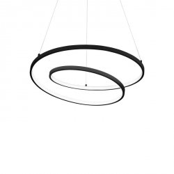 Lampa Wisząca Czarna Spiralna OZ SP D60 ON-OFF 269436 IDEAL LUX