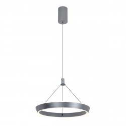 Szara okrągła lampa wisząca nowoczesna Ottana PND-64739-S-GR jadalniana nad stół LED 24W 3000K/4000K/6000K