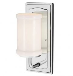 Kinkiet Vetivene 1 Polerowany Chrom Klasyczna Lampa Ścienna Elstead Lighting