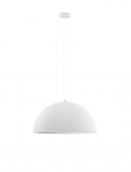 Nowoczesna biała lampa wisząca półokrągły klosz minimalistyczna uniwersalna skandynawska  NAVIRTA LE45339 Luces Exclusivas