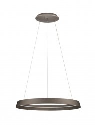Nowoczesna lampa wisząca LED okrąg w kolorze brązowym BATALLAS LE44784 Luces Exclusivas