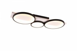 Nowoczesna Biało Czarna Lampa Ścienno Sufitowa Plafon MEDERA 643810332 TRIO