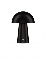 Lampka stołowa nocna LED czarna grzybek designerska nowoczesna ściemnialna CASTORO LE45584 Luces Exclusivas