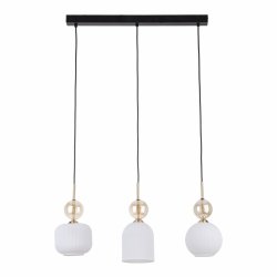Lampa wisząca potrójna szklane klosze z dekoracyją kulą designerska SOPHIA 11591 TK-LIGHTING
