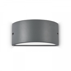 Nowoczesny Antracytowy Kinkiet Ogrodowy REX 092423 IDEAL LUX