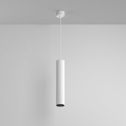 Minimalistyczna biała lampa wisząca klasyczna tuba aluminium regulacja wysokości Artisan MAYTONI P082PL-GU10-W