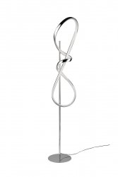 Nowoczesna Dekoracyjna Lampa Podłogowa LED W Kolorze Chrom PADUA R47281106 RL