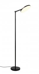 Nowoczesna dekoracyjna lampa podłogowa LED czarna okrągła regulowana minimalistyczna klasyczna metalowa ściemnialna MONDELLO R47901132 Rl