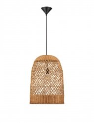 Lampa wisząca rattanowa boho rustykalna industrialna nad stół do salonu sypialni ściemnialna Luces Exclusivas