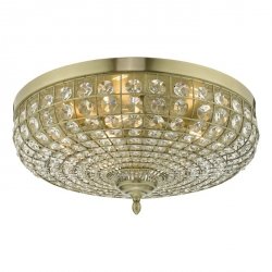 Designerski Plafon Sufitowy Ozdobna Kryształowe Elementy ASMARA ASM5475 DAR LIGHTING