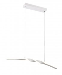 Nowoczesna uniwersalna lampa wisząca LED minimalistyczna biała metalowa listwa podłużna GINKO R35791131 Rl