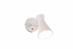 Nowoczesna lampa ścienna kinkiet biały uniwersalny minimalistyczny klasyczny metalowy ściemnialny ENZO R20781731 Rl