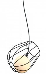 LAMPA WISZĄCA ITALUX MDM-3942/1 BK MELISA CZARNA NOWOCZESNA