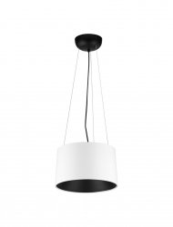  Nowoczesna biało czarna lampa wisząca LED CAMPANERO LE44807 Luces Exlusivas