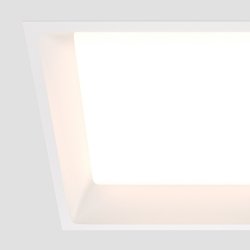 Lampa wbudowana wpuszczana w sufit LED kwadratowa aluminiowa biała Okno MAYTONI DL056-24W4K-W