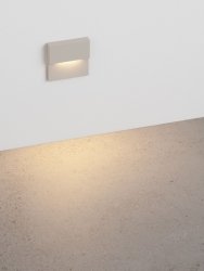 Oprawa wpuszczana schodowa LED beżowa kwadratowa minimalistyczna nowoczesna IP65 Luces Exclusivas