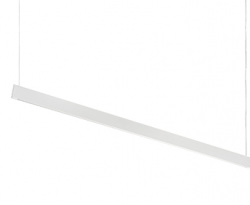 Nowoczesna lampa wisząca LED listwa prostokątna biała minimalistyczna klasyczna Steel slim wide 1200 mm 3000k 348407 IDEAL LUX