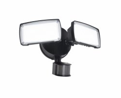 Lampa zewnętrzna kinkiet regulowany nowoczesny designerski czarny czujnik ruchu i zmierzchu CHIMERA - CZUJNIK RUCHU IP54 7635415330 LUTEC