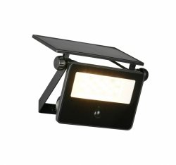 Kinkiet zewnętrzny solarny LED czarny aluminiowy minimalistyczny klasyczny uniwersalny czujnik ruchu MOURA SOLAR IP54 R22109132 Rl