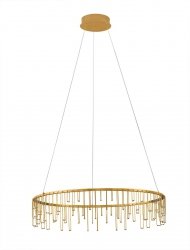 Elegancka Złota Lampa Wisząca w Kształcie Okręgu Glamour Luces Exclusivas HUARAZ LE44456