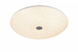 Nowoczesny plafon lampa sufitowa LED biała uniwersalna minimalistyczna okrągła klasyczna ściemnialna na pilota GRAVITY R67695800 Rl