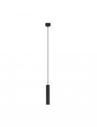 Klasyczna lampa wisząca aluminiowa czarna tuba minimalistyczna uniwersalna możliwość ściemniania VALLERO LE45631 Luces Exclusivas