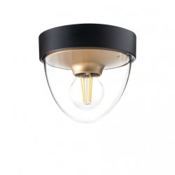 Zewnętrzna Oprawa Sufitowa Plafon IP44 NOOK BLACK/GOLD 7976 Nowodvorski Lighting
