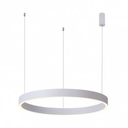 Biała Nowoczesna Okrągła Lampa Wisząca LED BRASCO DOWN PND-56215-060RPP-WH-3KS4K-TRDIMM ITALUX