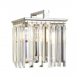 Kryształowy Kinkiet Aries Elstead Lighting Szklany Glamour 