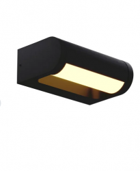 Lampa Zewnętrzna Kinkiet 12W Czarny IP65 Minimalistyczny Na Elewację Maxlight Solden W0462 