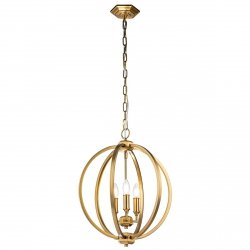 Nowoczesna Kulista lampa wisząca Corinne FE-CORINNE-3P-M-BB Oksydowany mosiądz z kryształkami Do salonu, nad stół