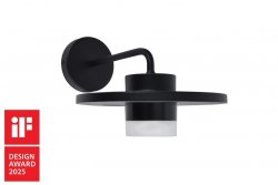 Lampa zewnętrzna kinkiet LED klasyczna nowoczesna designerska czarna aluminiowa PLATO IP54 5213402012 LUTEC