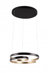 Czarno Złota Nowoczesna Dekoracyjna Lampa Wisząca LED MARNIE 344110180 TRIO