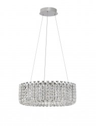 Kryształowa okrągła lampa wisząca LED glamour designerska nowoczesna Luces Exclusivas 9019765