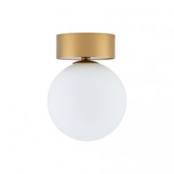 Plafon Sufitowy Złoty Biała Szklana Kula KIER S GOLD 10623 Nowodvorski Lighting