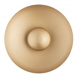 Designerski kinkiet ścienny LED metalowy okrąg w kolorze złotym BOLTON 8865 Argon