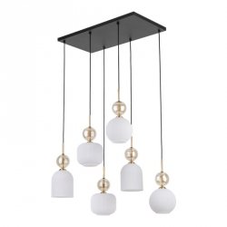 Lampa wisząca wielopunktowa szklane klosze z dekoracyją kulą designerska SOPHIA 11594 TK-LIGHTING
