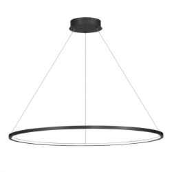 Czarna lampa wisząca okrąg led 57W SATURNO Milagro ML8862 salonowa jadalniana