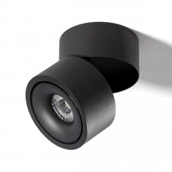 Oprawa sufitowa CZARNA tuba kierunkowa AZZARDO COSTA LED 12W CCT SWITCH WH AZ6031