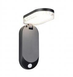 Kinkiet zewnętrzny LED czarny minimalistyczny klasyczny uniwersalny czujnik ruchu i zmierzchu LAGOAS SOLAR IP44 R23176102 Rl