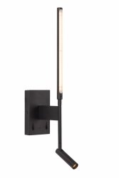 Czarny Kinkiet Ścienny led LUCIDE FINAN 68210/09/30