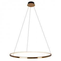 Złota Lampa Wisząca LED Okrąg QUEEN P0493 MAXLIGHT