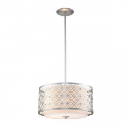 Designerska lampa wisząca Ziggy Elstead Lighting Lakierowane srebro 