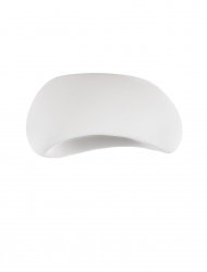 Nowoczesny biały plafon owalny klosz minimalistyczny uniwersalny skandynawski PALINZA LE45326 Luces Exclusivas