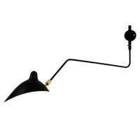  Lampa ścienna kinkiet czarna regulowana na wysięgniku klasyczna minimalistyczna CRANE W8701 Step Into Design
