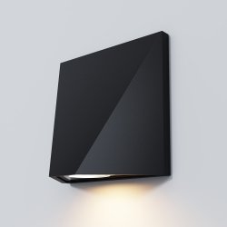 Nowoczesny kinkiet elewacyjny zewnętrzny LED minimalistyczny metalowy czarny podświetlający ścianę Beekman MAYTONI O577WL-L5B