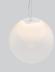 Klasyczna lampa wisząca LED biała szklana kula minimalistyczna uniwersalna możliwość ściemniania LIVANDO LE45181 Luces Exclusivas