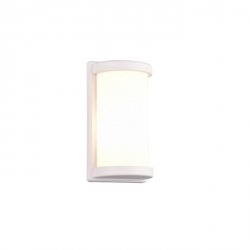 Minimalistyczny Biały Kinkiet Ogrodowy PUELO R21186131 RL