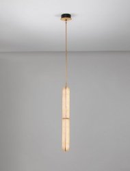 Lampa wisząca LED podłużny zwis designerska nowoczesna ściemnialna do sypialni salonu ANENTO LE45817 Luces Exclusivas