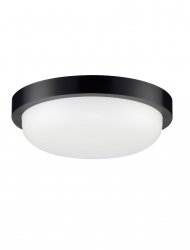 Plafon zewnętrzny LED okrągły czarny minimalistyczny klasyczny IP65 CELVORA LE75260 Luces Exclusivas